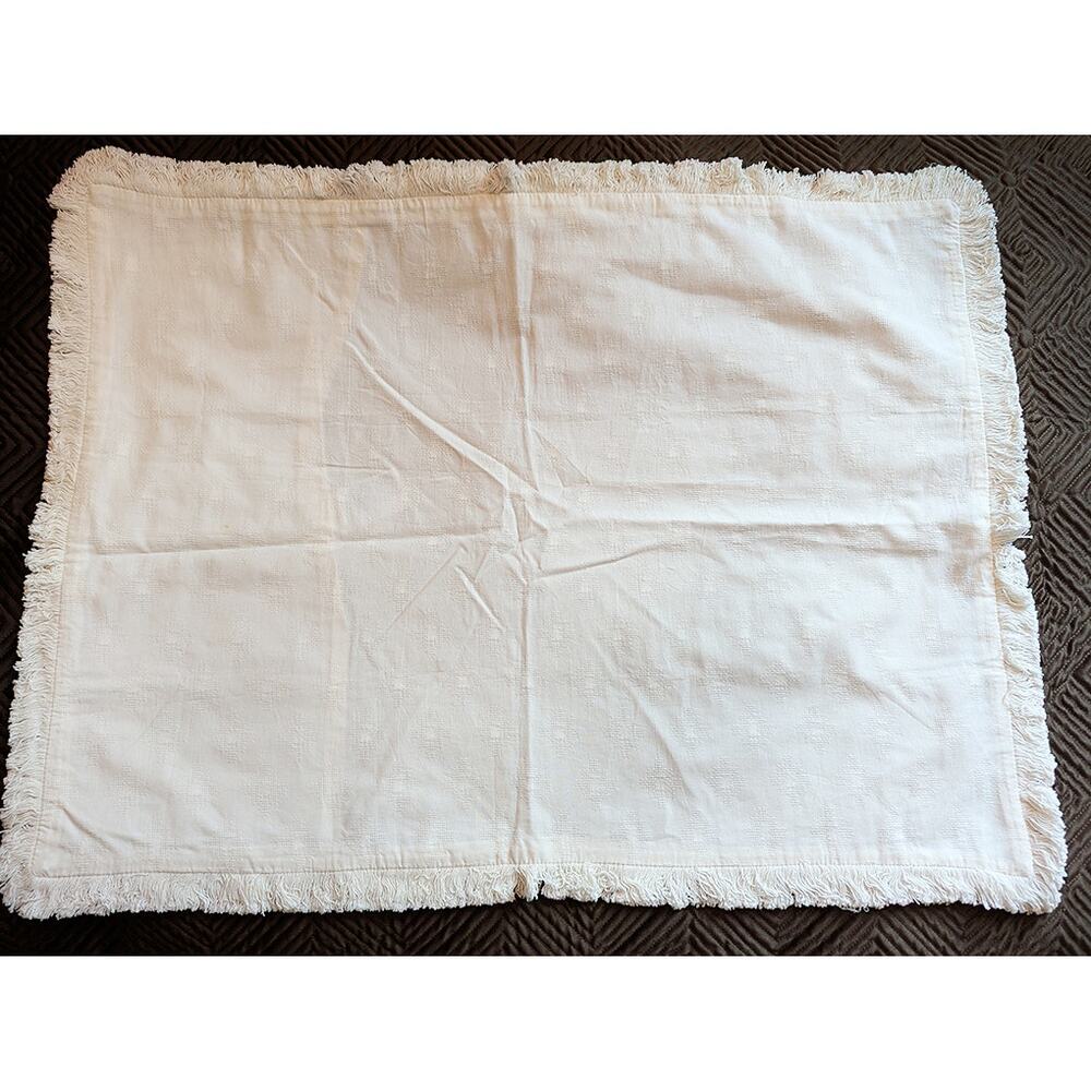 Anthropologie White Frill Pillow Sham - New